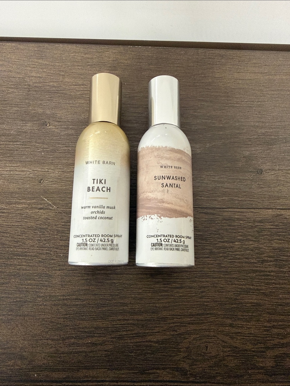 White Barn Tiki Beach & Sunwashed Santal Room Spray Duo - Neutral Tones